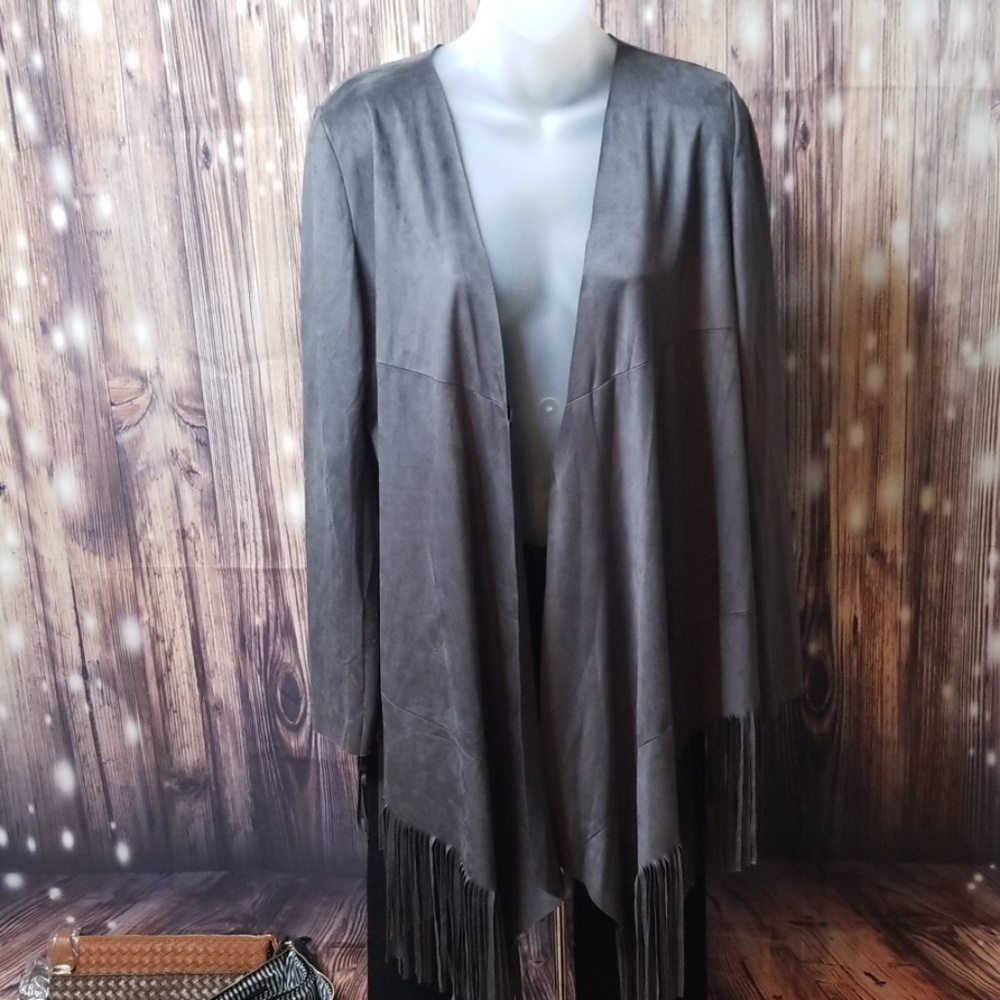 New suedette cardigan